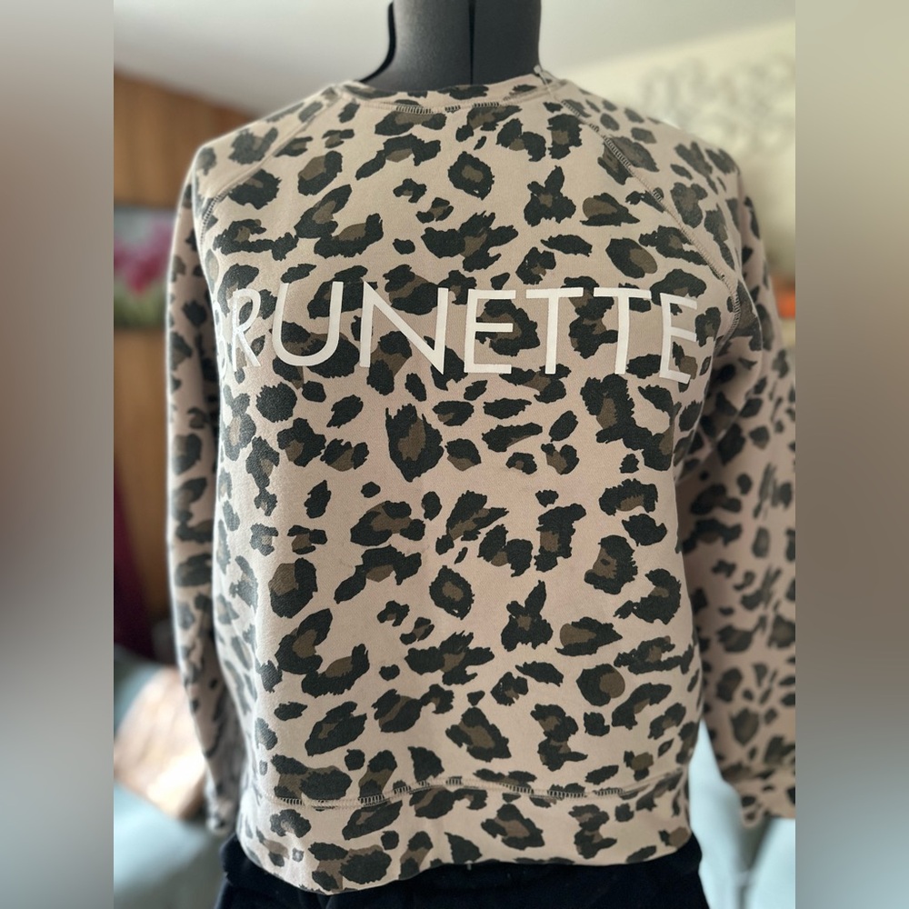BTL Leopard Print Sweatshirt/Sweats